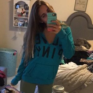 VS PINK V neck hoodie